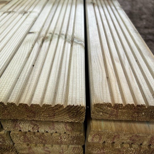 Treated decking board 120 - x,