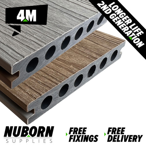 Composite decking boards - -, 4m
