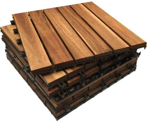Hardwood deck tiles wooden - a+,