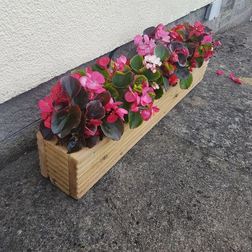 Wooden decking window box - wooden,