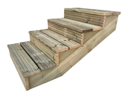 Wooden decking stairs kit - decking,