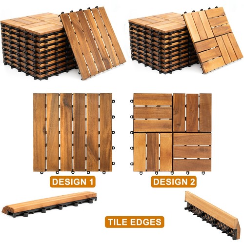 Interlocking wooden decking - wooden,