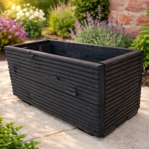 Wooden garden planter - garden,