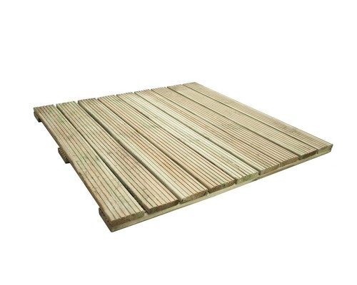 Wooden garden decking tiles - wooden,