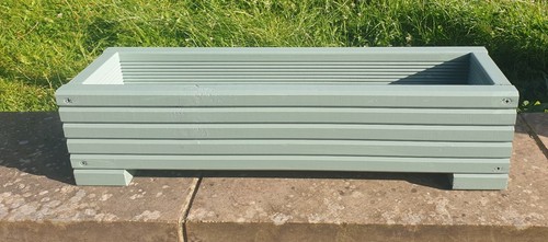 Sage green long - long, wooden